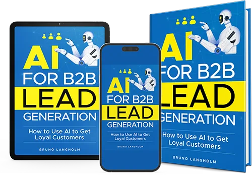 AI for B2B Lead Generation available on tablet, phone, and hardcover.